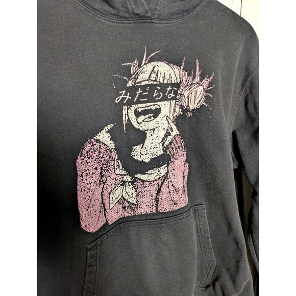 My Hero Academia Himiko Toga Waifu Hoodie Black Anime Graphic Sweatshirt L - Picture 2 of 7